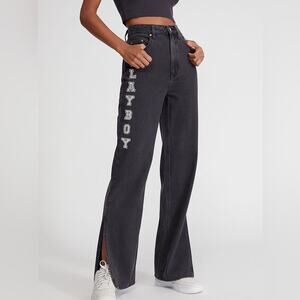 Playboy By PacSun Black Boyfriend Jeans Size 25